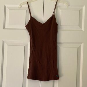 Abercrombie & Fitch Brown Spaghetti Strap tank